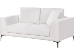 Sofa dwuosobowa poduszki biała