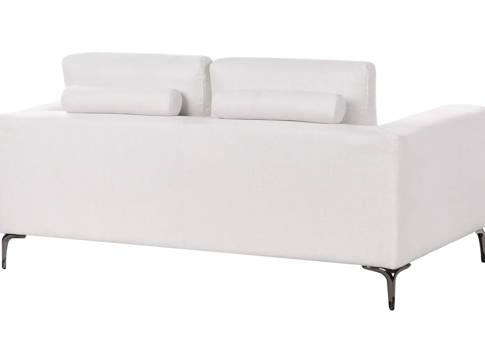 Sofa dwuosobowa poduszki biała