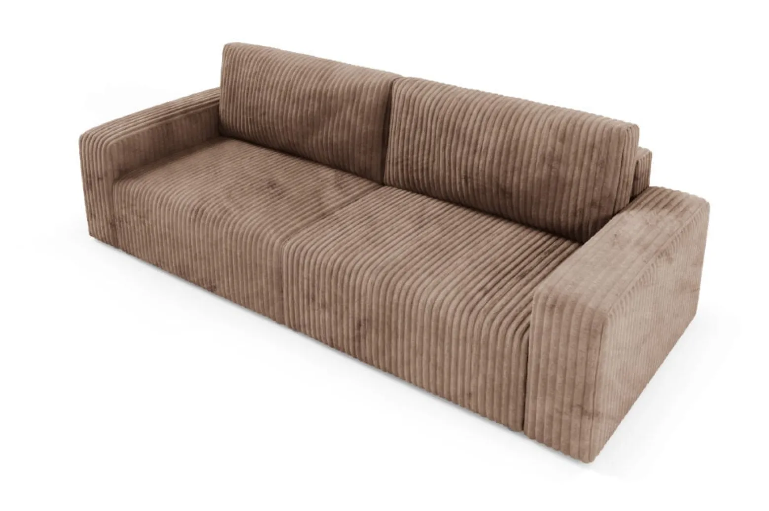 Sofa FANO z bokami funkcja spania sztruks Kolor: TILIA 17
