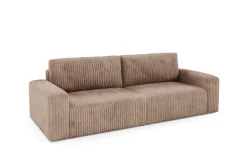 Sofa FANO z bokami funkcja spania sztruks Kolor: TILIA 17