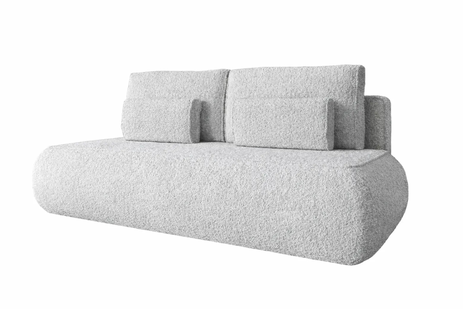 Sofa GAJA baranek boucle szara wygodna nowoczesna