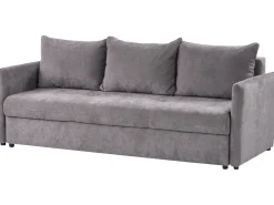 Sofa kanapa rozkładana 3-osobowa brązowa