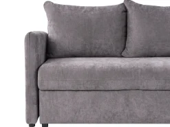 Sofa kanapa rozkładana 3-osobowa brązowa