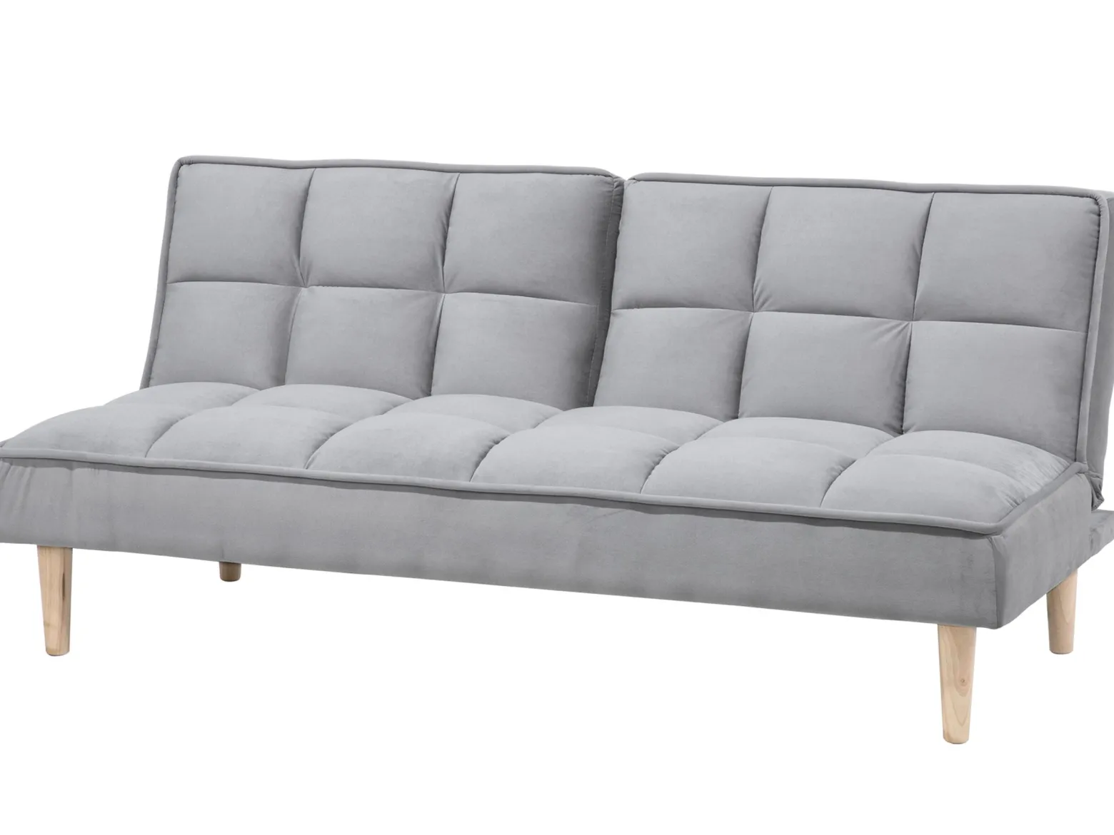 Sofa kanapa rozkładana 3-osobowa jasnoszara
