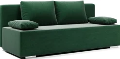 Sofa Kanapa Rozkładana z Funkcją Spania i Pojemnikiem Italia Zielona