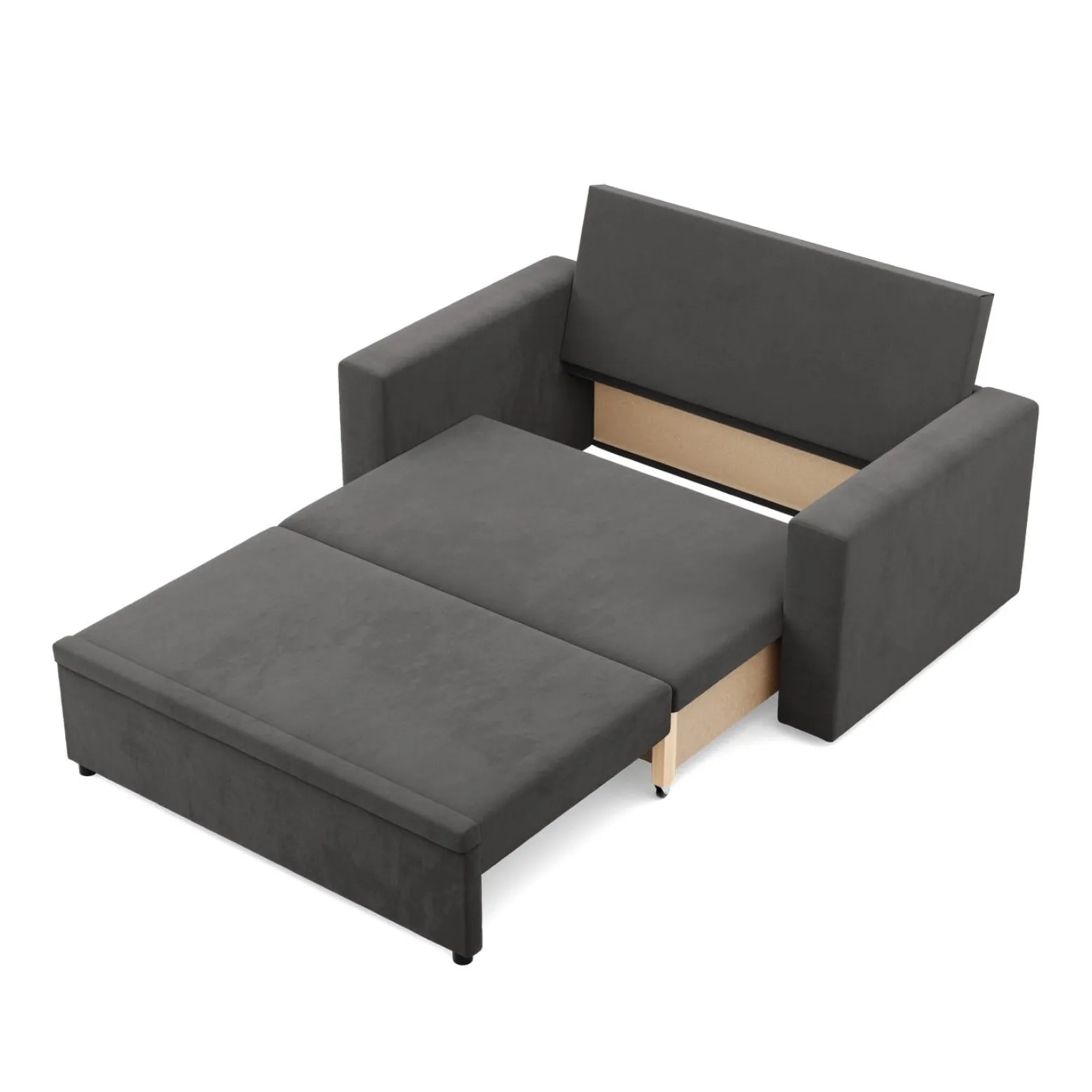 SOFA KANAPA rozkładana z funkcją spania do salonu szara