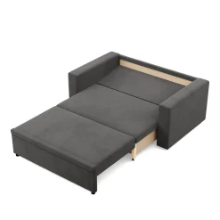 SOFA KANAPA rozkładana z funkcją spania do salonu szara
