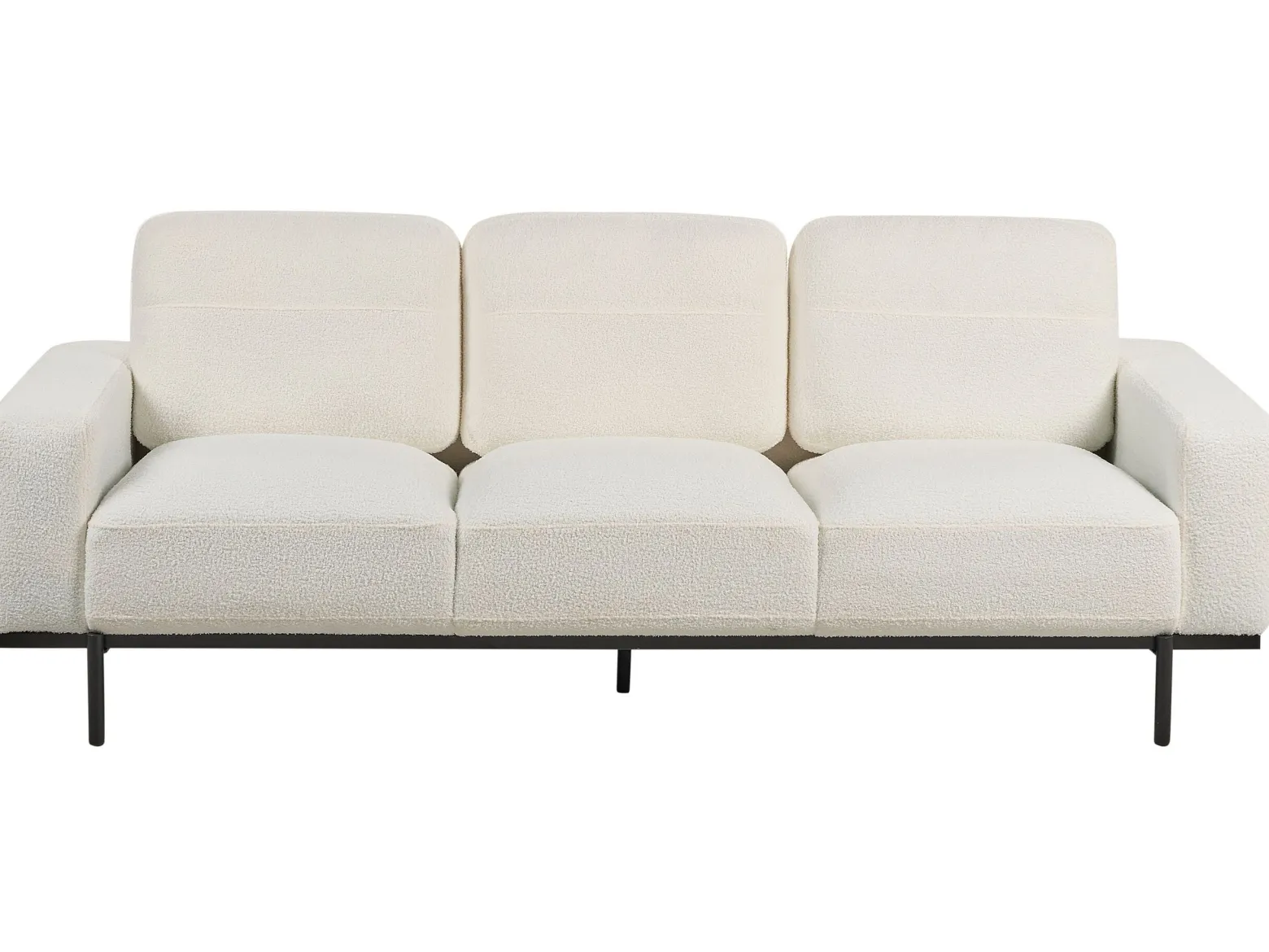 Sofa kanapa trzyosobowa boucle biała