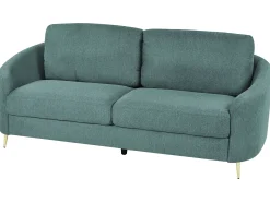 Sofa kanapa trzyosobowa tapicerowana zielona