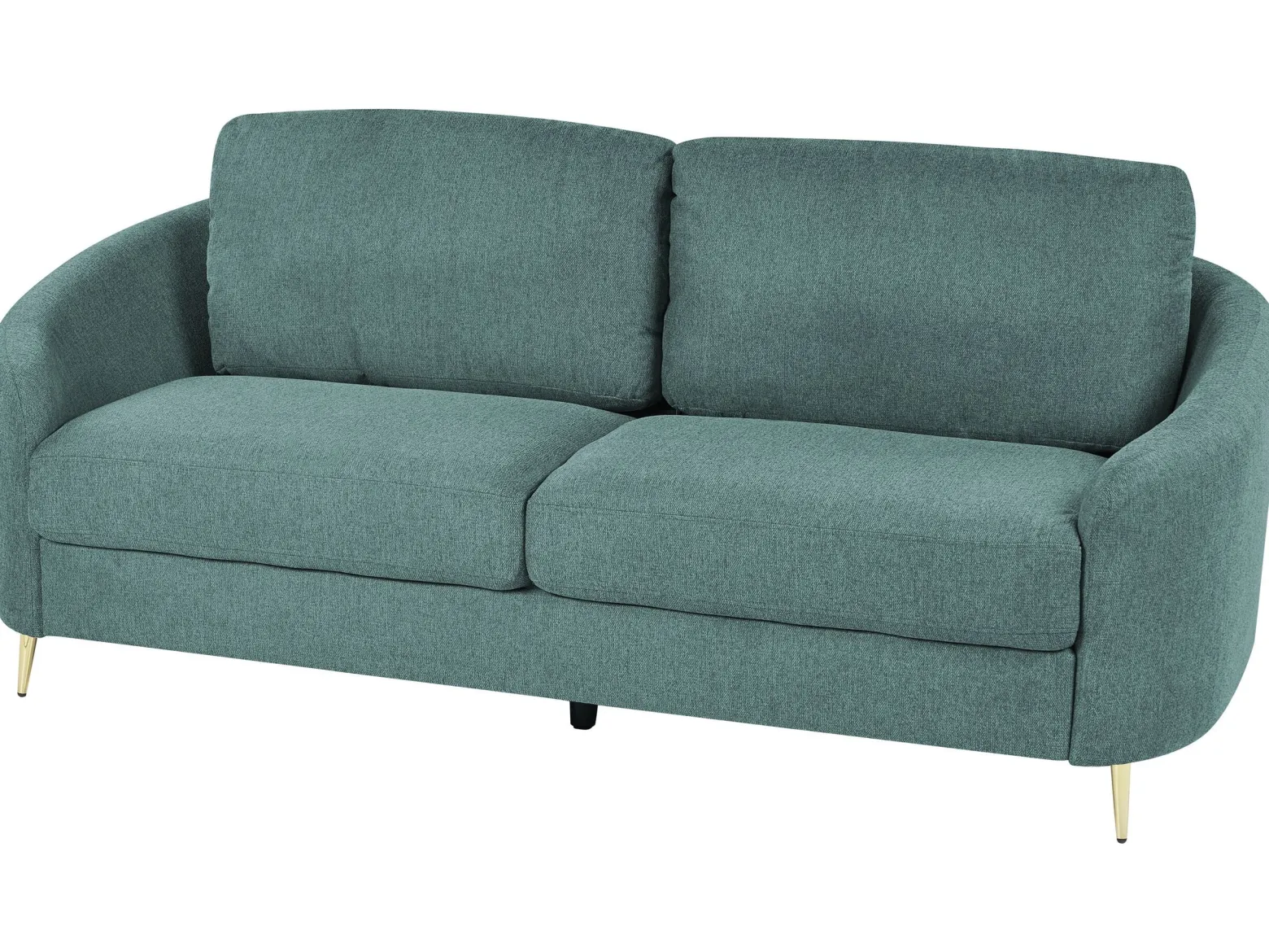 Sofa kanapa trzyosobowa tapicerowana zielona