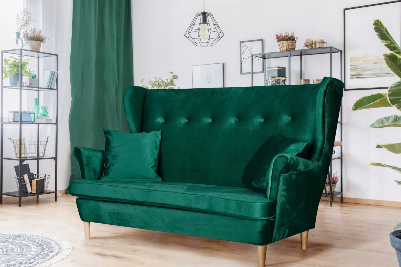 Sofa kanapa uszak Ari Print skandynawskaFamily Meble róże