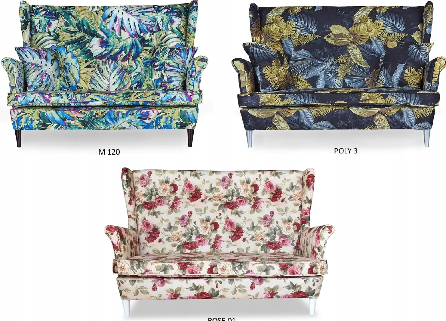 Sofa kanapa uszak Ari Print skandynawskaFamily Meble róże