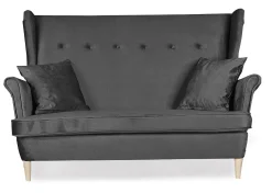 Sofa kanapa uszak Ari skandynawska Family Meble ciemno szara
