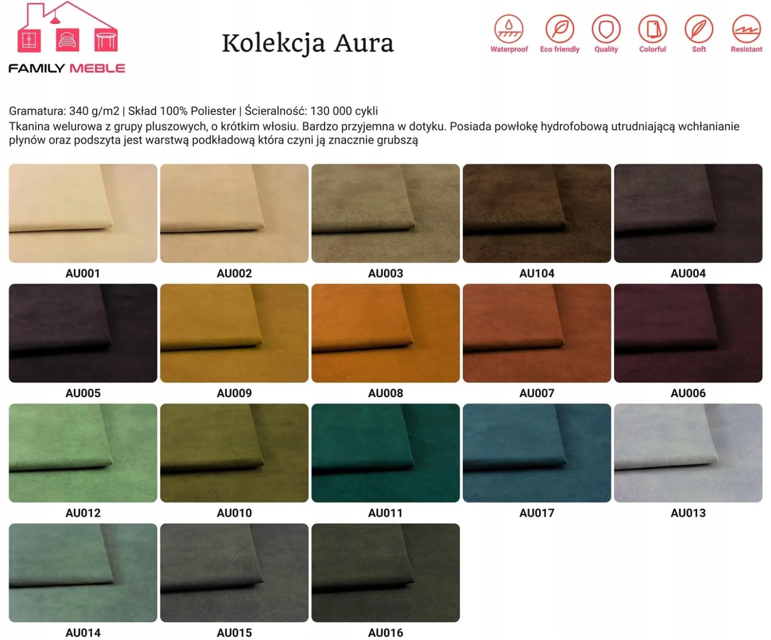 Sofa kanapa uszak Ari skandynawska Family Meble ciemno szara