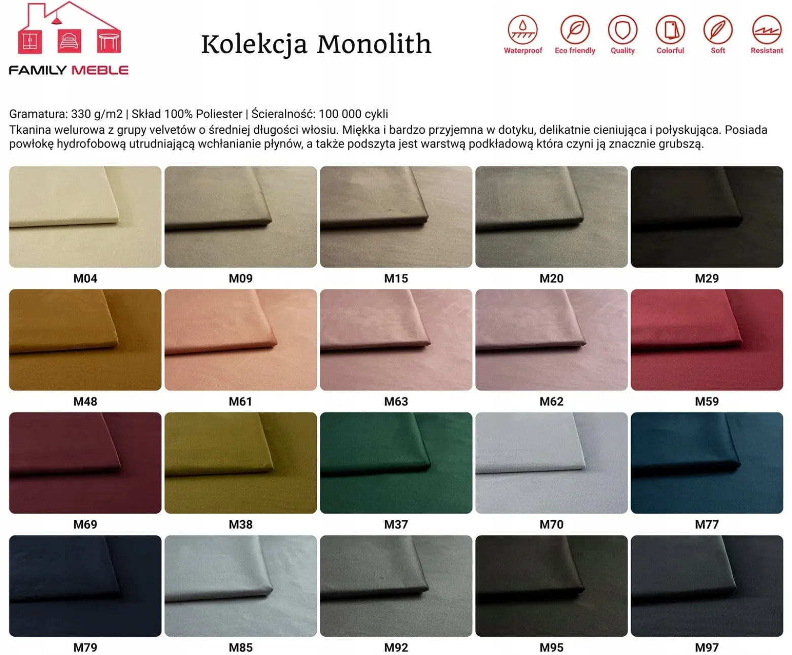 Sofa kanapa uszak Ari skandynawska Family Meble ciemno szara