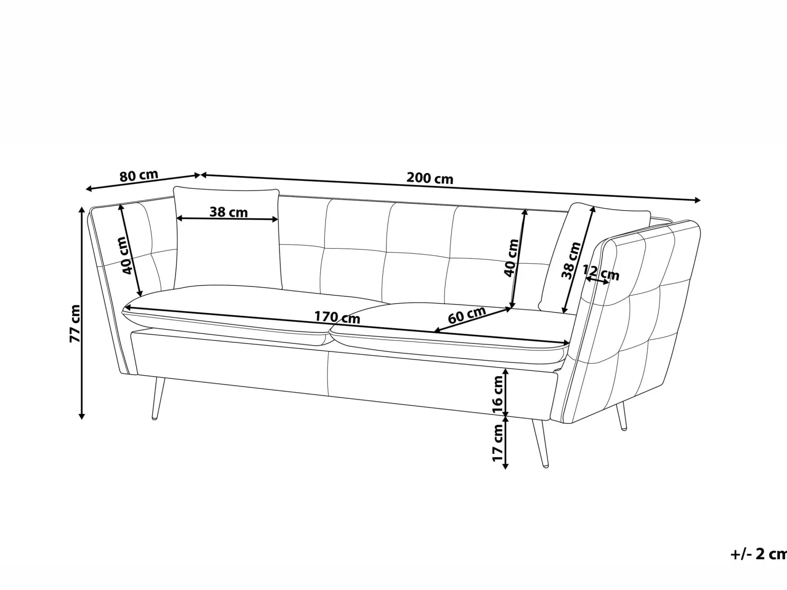 Sofa kanapa welurowa pikowana różowa