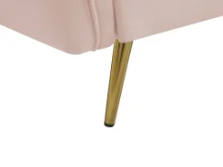 Sofa kanapa welurowa pikowana różowa