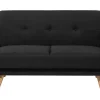 Sofa kanapa z funkcją spania czarna
