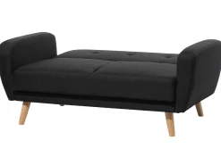 Sofa kanapa z funkcją spania czarna