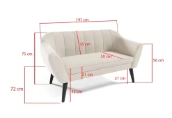 Sofa Koko II Velluto 32 skandynawska