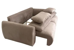 Sofa LILO z funkcją spania Kanapa rozkładana Tkanina CARLO 1901 Beżowa