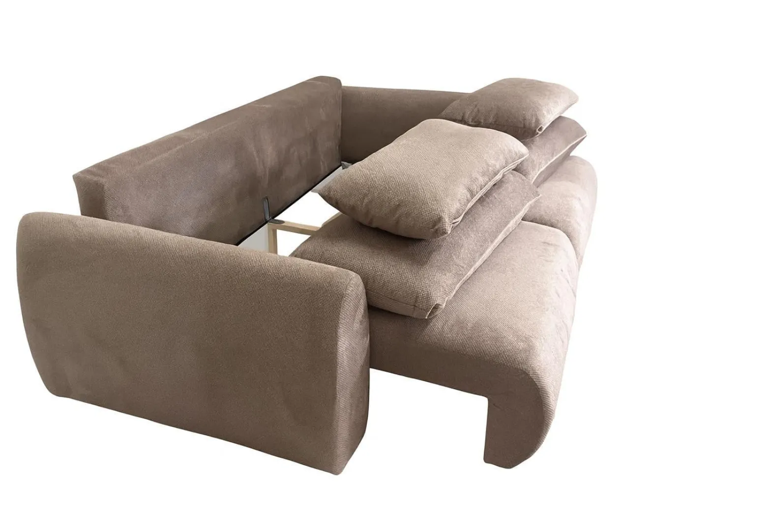 Sofa LILO z funkcją spania Kanapa rozkładana Tkanina CARLO 1901 Beżowa