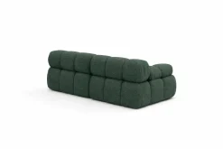 Sofa modułowa dwuosobowa, bukla Abriamo, Ciemnozielony, Selia