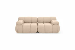 Sofa modułowa dwuosobowa, welur Salvador, Beżowy, Selia