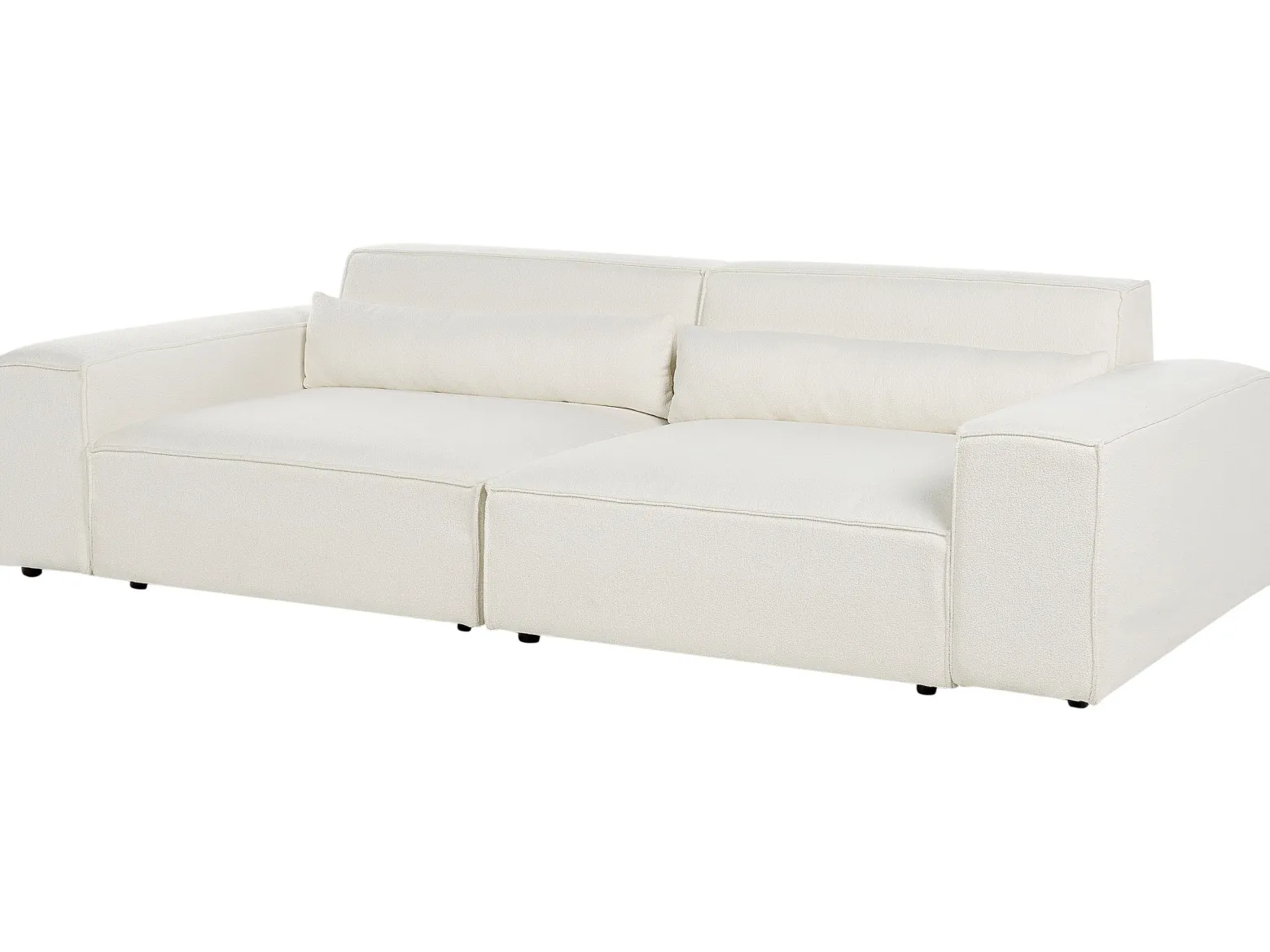 Sofa modułowa HELLNAR Boucle Złamana biel dla 2 osób