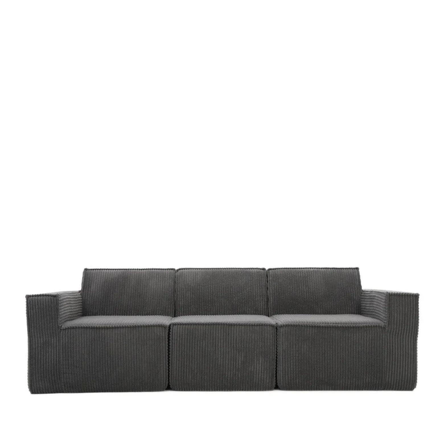 Sofa modułowa LYKKE 3-osobowa piankowa sztruksowa 263x88x73 cm HOMLA