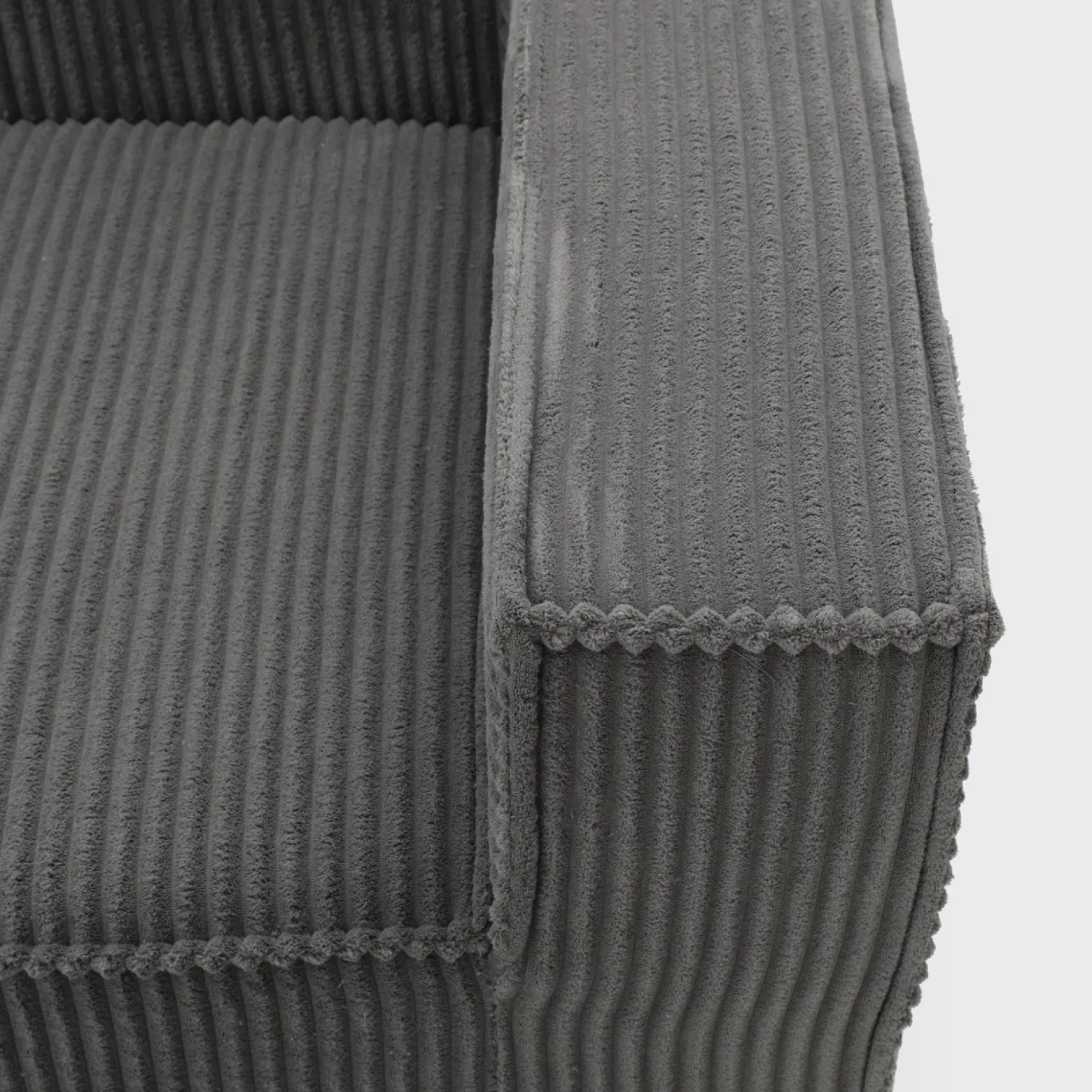 Sofa modułowa LYKKE 3-osobowa piankowa sztruksowa 263x88x73 cm HOMLA