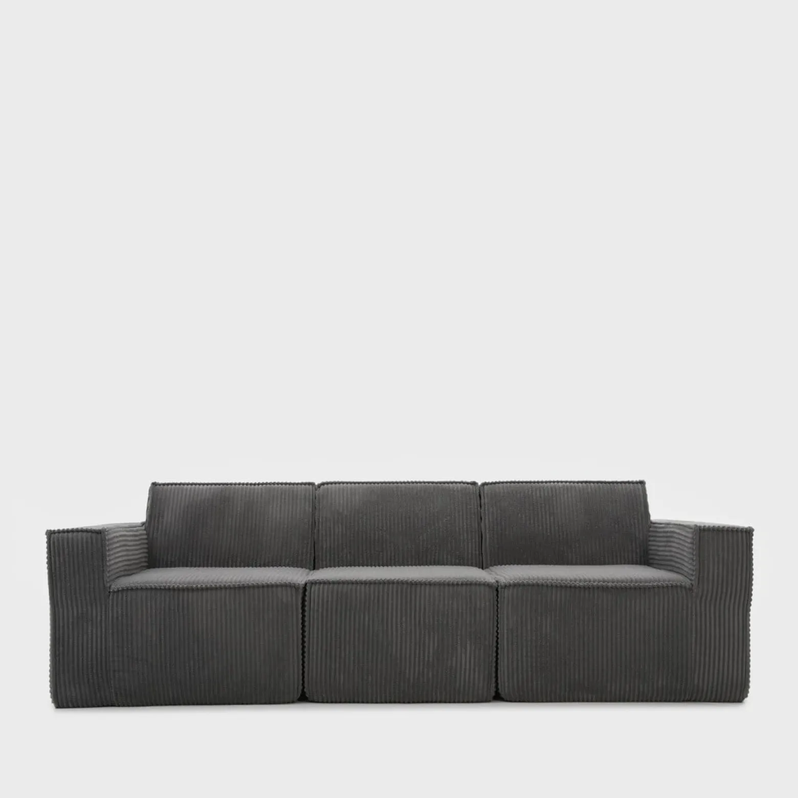 Sofa modułowa LYKKE 3-osobowa piankowa sztruksowa 263x88x73 cm HOMLA