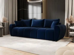 Sofa MOLISA z funkcją spania itaka 11 Ciemnoniebieska