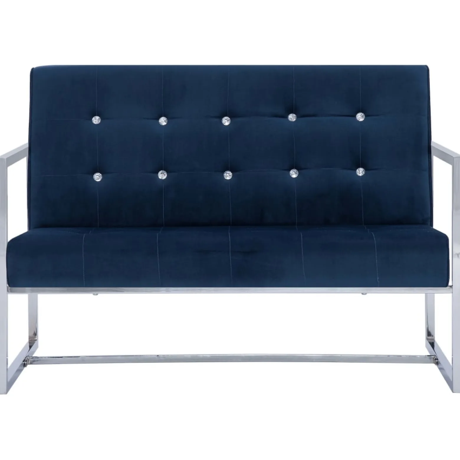 Sofa Niebieski Tkanina vidaXL