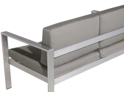 Sofa ogrodowa kanapa 2-osobowa ciemnoszara