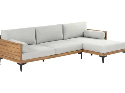 Sofa ogrodowa narożna 4-osobowa z poduchami