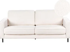 Sofa 3-osobowa biała boucle