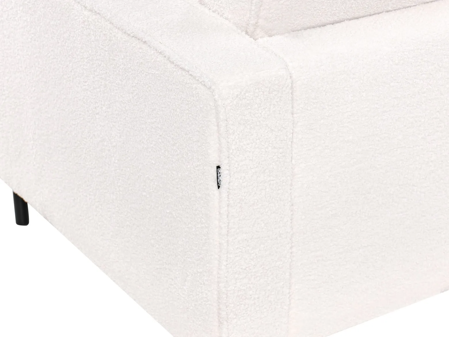 Sofa 3-osobowa biała boucle