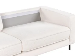 Sofa 3-osobowa biała boucle