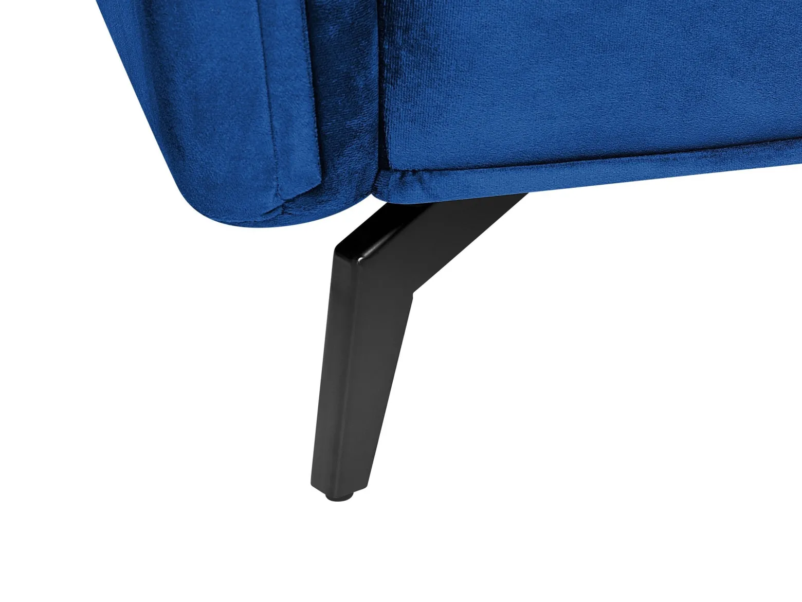 Sofa 4-osobowa welurowa niebieska