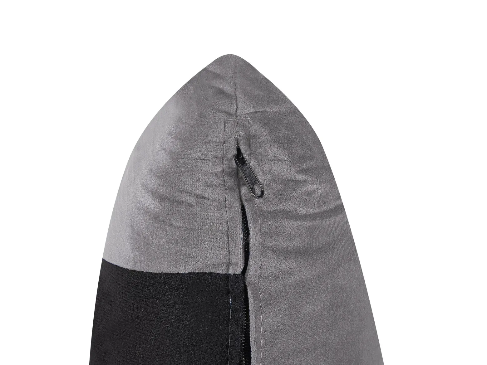Sofa 3-osobowa welur 185x78 szaro-złota