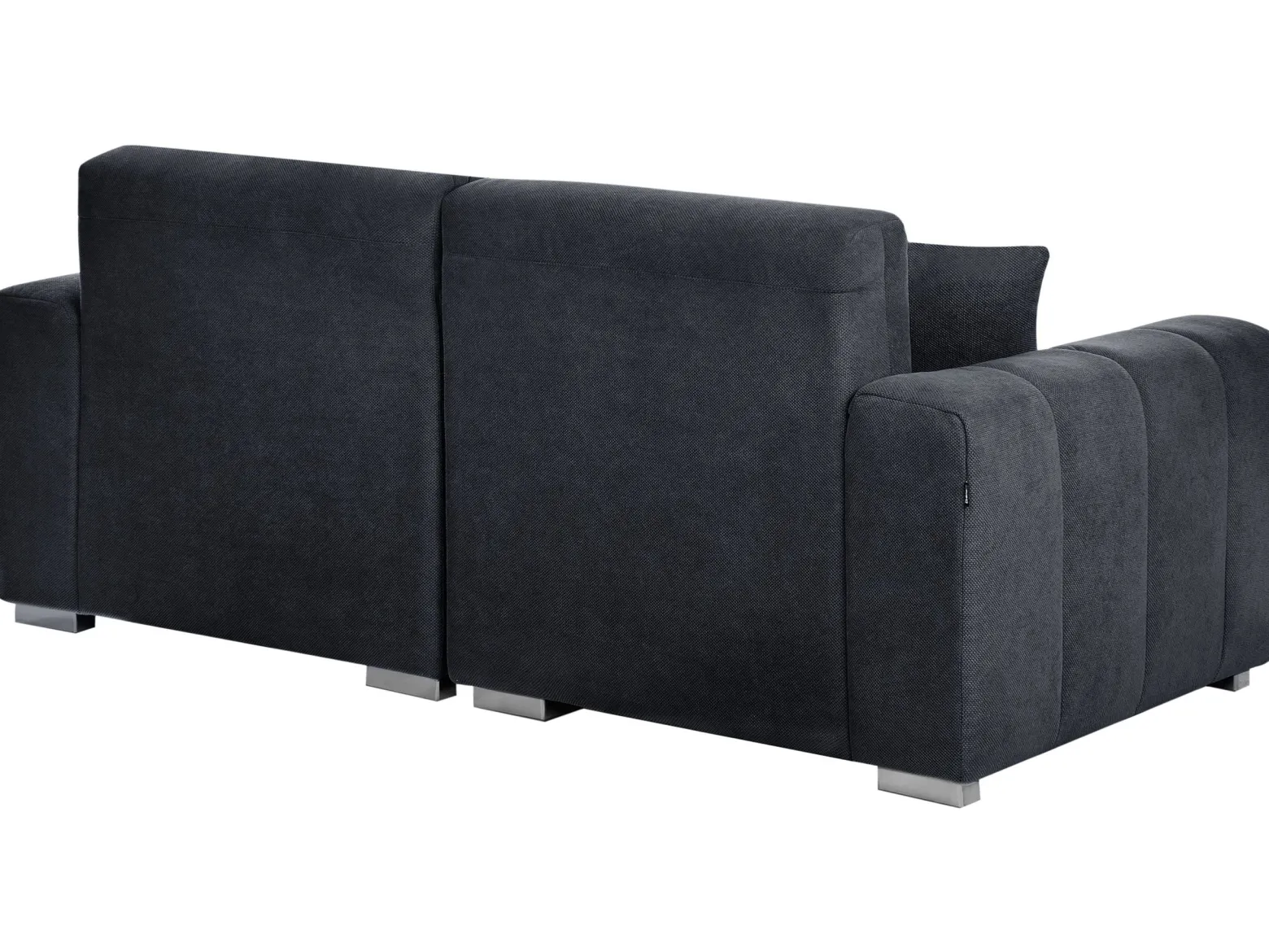 Sofa 3 osobowa z poduszkami czarna
