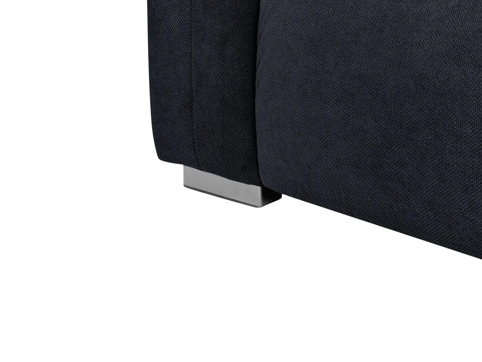 Sofa 3 osobowa z poduszkami czarna