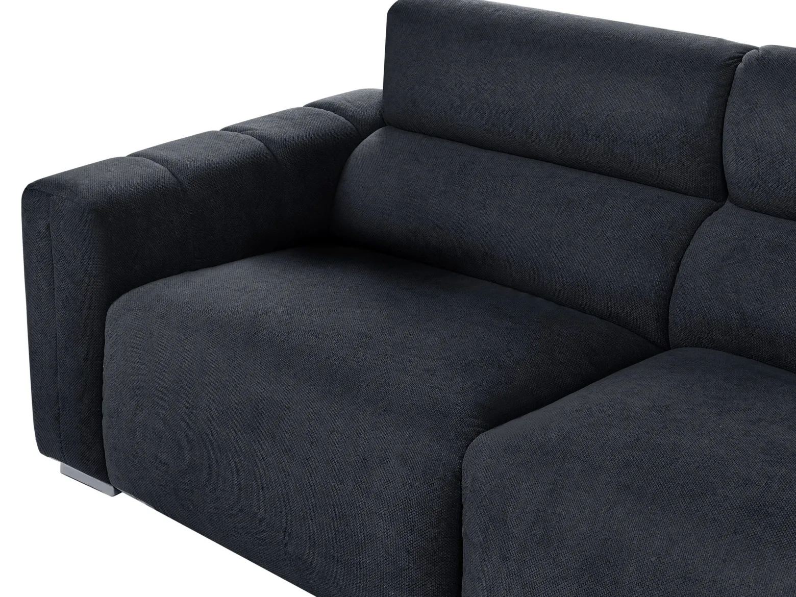 Sofa 3 osobowa z poduszkami czarna