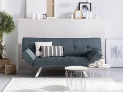 Sofa rozkładana funkcja spania szary
