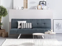 Sofa rozkładana funkcja spania szary