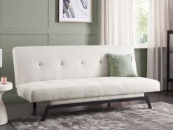 Sofa rozkładana funkcja spania biała