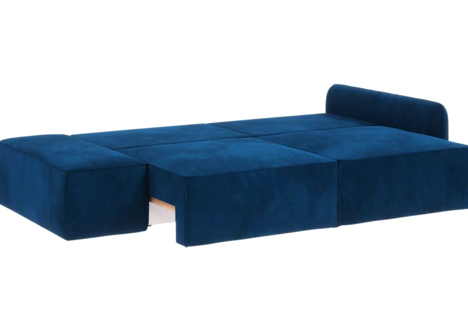 Sofa Rozkładana Lewostronna Trzyosobowa VINCI 2 Czarna z Funkcją Spania