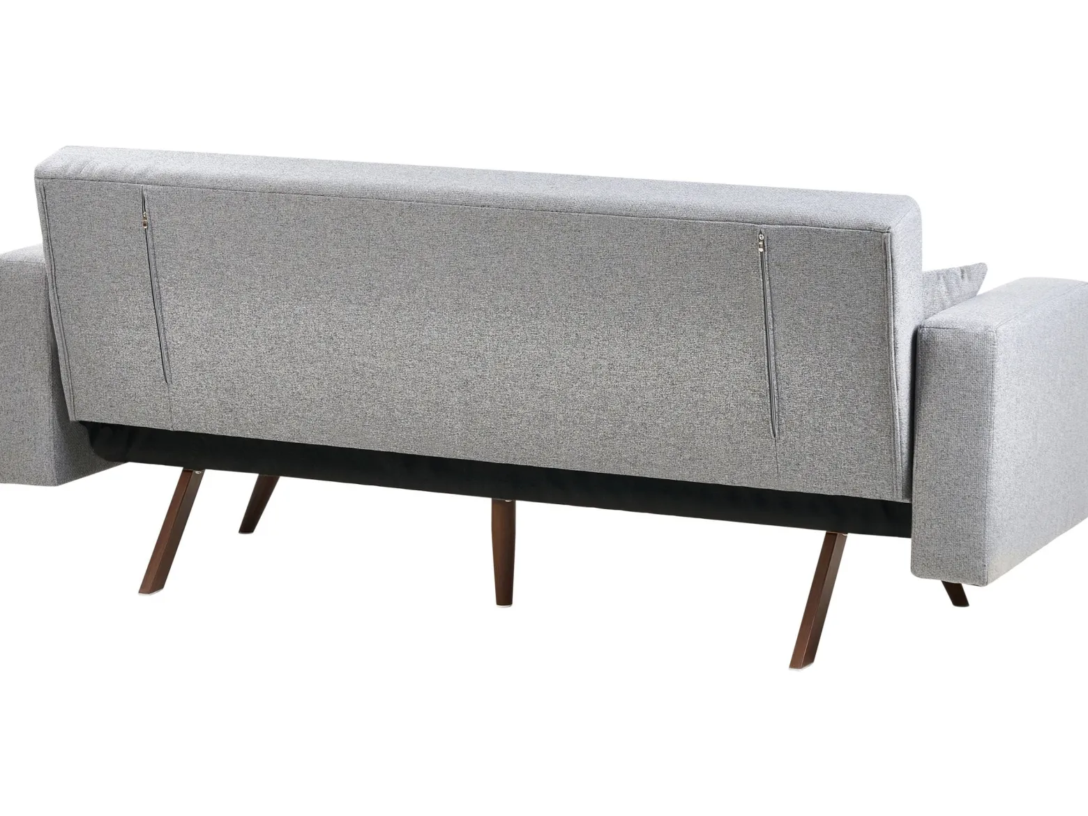 Sofa rozkładana tapicerowana szara