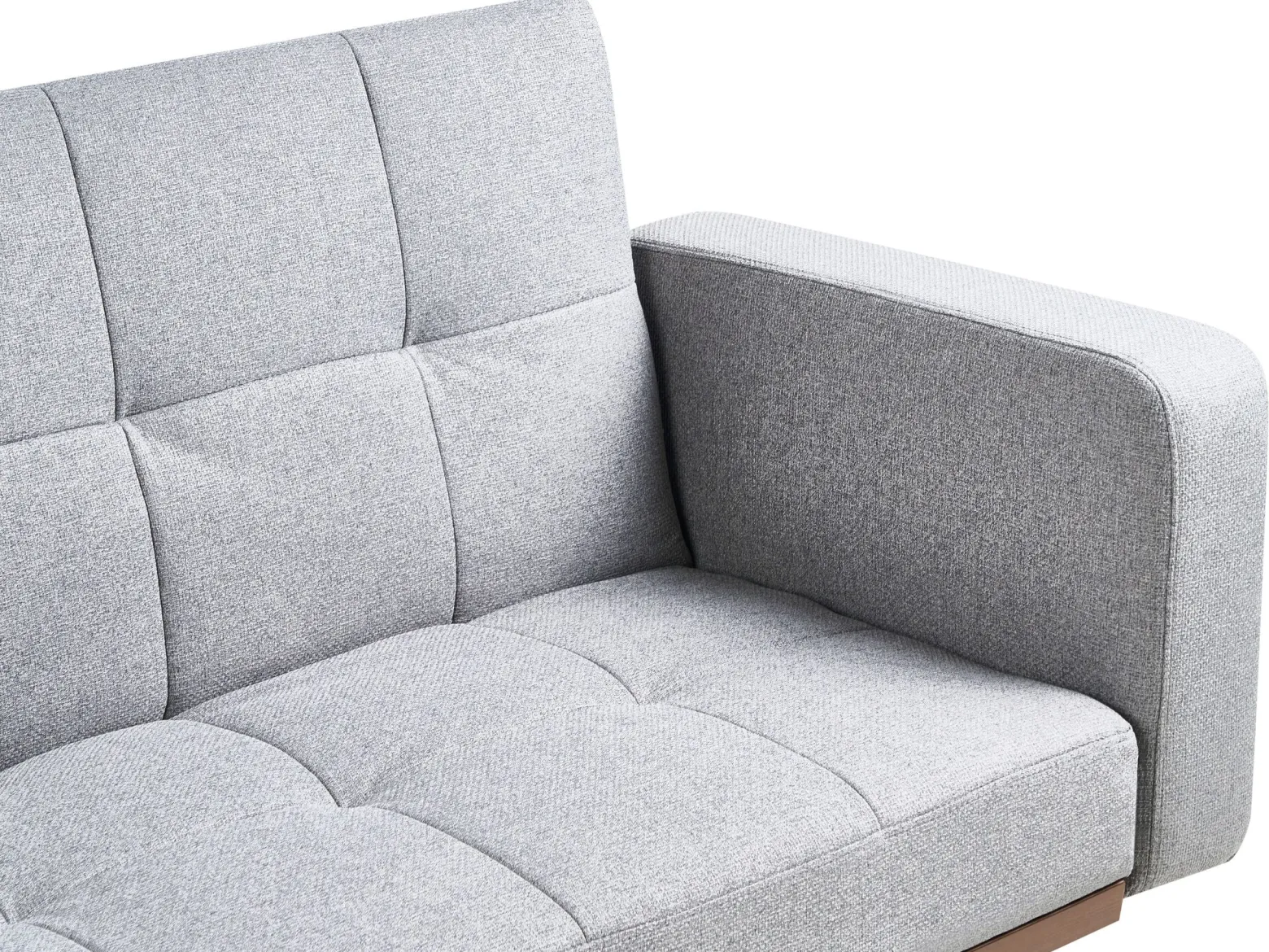 Sofa rozkładana tapicerowana szara